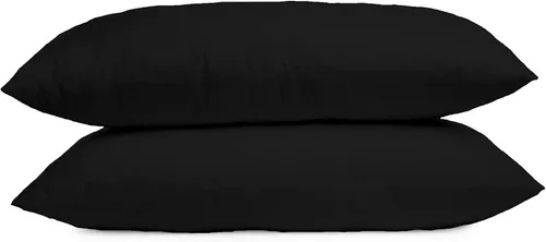 Vista 2 de SAHARBEDDINGS Funda de almohada de viaje para niños pequeños, 14 x 20 pulgadas, 600 hilos, paquete de 2 fundas de almohada para bebé con cremallera