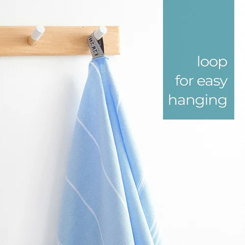 Vista 159 de Cacala Toallas de cocina 100% algodón turco, altamente absorbentes, suaves, de secado rápido, con lazo para colgar, para gimnasio, yoga, baño