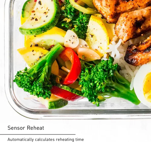 Vista 6 de Panasonic NN-SN65KB Horno de microondas con tecnología Inverter 1200W, 1.2 pies cúbicos. Pequeño con Sensor Genius de cocción de un toque, botón