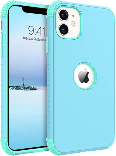 Vista 14 de BENTOBEN Funda para iPhone 11, funda para teléfono iPhone 11, resistente 2 en 1, protección completa rugosa a prueba de golpes, híbrida parachoques