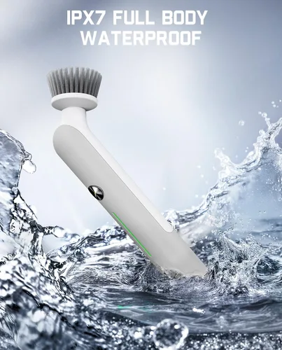 Vista 7 de Fanttik Cepillo Giratorio Inalámbrico G9 Nano con Motor NeoPulse, Cepillo para Lechada Impermeable IPX7, 8 Cabezales Reemplazables y Pantalla LED