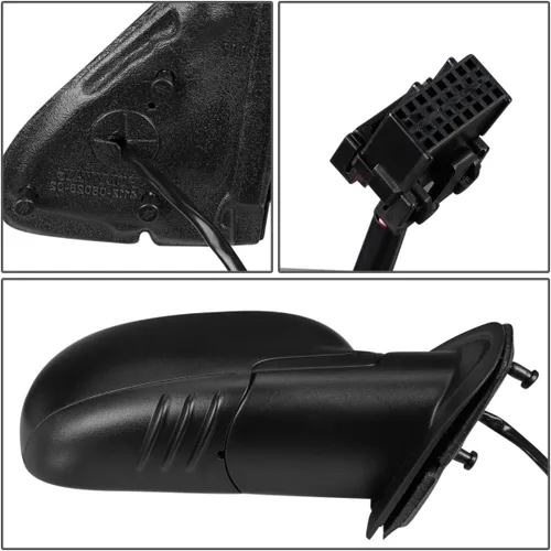Vista 4 de Auto Dynasty GM1321265 Espejo retrovisor para puerta lateral derecho del pasajero con calefacción, estilo OE compatible con Trailblazer GMC Envoy