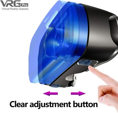Vista 4 de 5 ~ 7 pulgadas VRG Pro 3D VR Gafas de realidad virtual pantalla completa Visual Gran Angular VR Gafas Caja para 5 a 7 pulgadas Smartphone Gafas