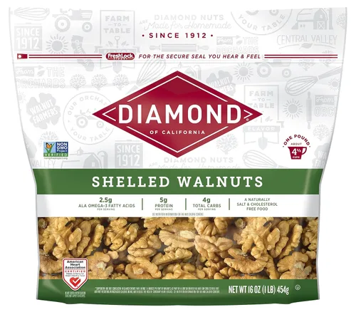 Vista 12 de Diamond of California Nueces sin cáscara 16 oz
