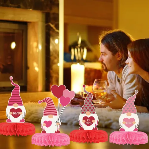 Vista 3 de Decoraciones para el día de San Valentín, pancarta de feliz día de San Valentín, decoración del día de San Valentín para el hogar, decoración