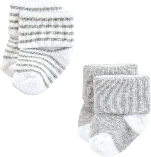 Vista 6 de Hudson Baby Baby Girls' Cotton Rich Newborn and Terry Socks