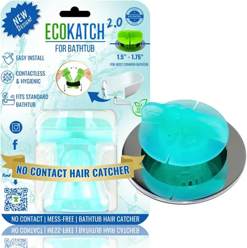 Vista 11 de Atrapador de Cabello para Desagüe de Bañera – Desecho sin Contacto, Oculta el Cabello, Colador de Malla de Silicona Reutilizable, se Adapta a Blanco