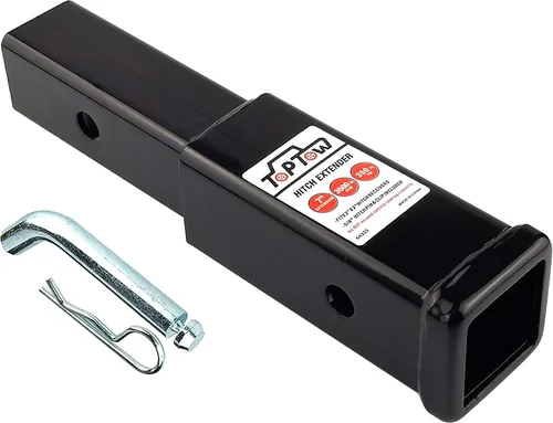 Vista 6 de TOPTOW Extensor de enganche de remolque, longitud de extensión de 12 pulgadas, se adapta a receptor de 2 pulgadas, 3500 libras, pasador de enganche