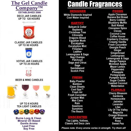 Vista 4 de 4 Pack of Balsam and Cedar Mineral Oil Based Scented Tea Lights up to 8 Hours Clean Even by The Gel Candle Co.