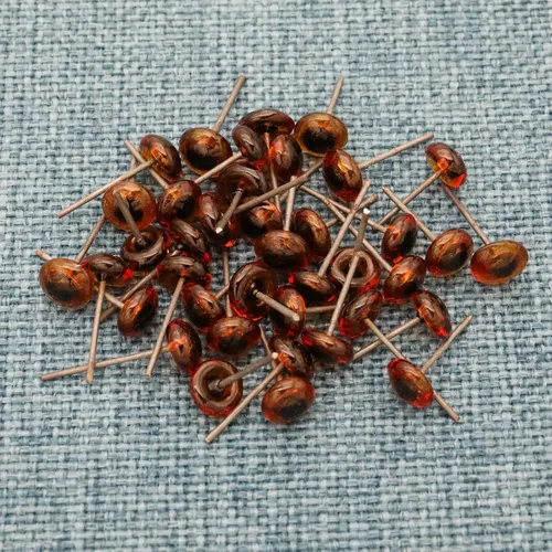 Vista 6 de 150 piezas de aguja de fieltro ojos mini vidrio ámbar ojos kits para muñecos de peluche muñecas fieltro de lana manualidades