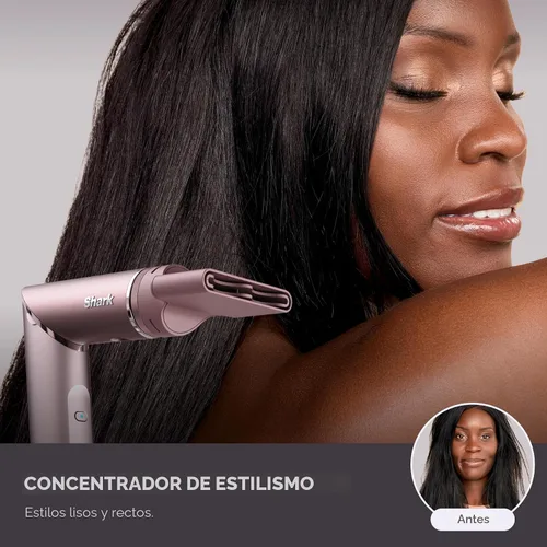Vista 12 de Secador de pelo Shark FlexFusion con cepillo de pelo Fusion, difusor, estilizador de aire cerámico con rizadores auto-envolventes, placas
