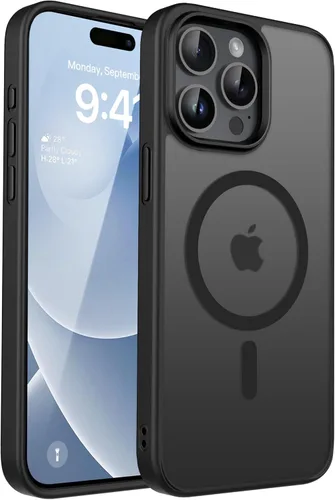 Vista 44 de CACOE Funda magnética para iPhone 12 y iPhone 12 Pro 2020 de 6.1 pulgadas, compatible con MagSafe y soporte magnético para teléfono de automóvil