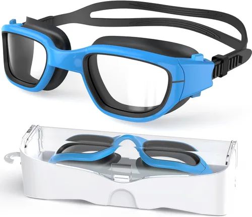 Gafas de natación para niños, gafas de natación para niños de 6 a 14 años, gafas de piscina con protección UV antivaho para niños y niñas
