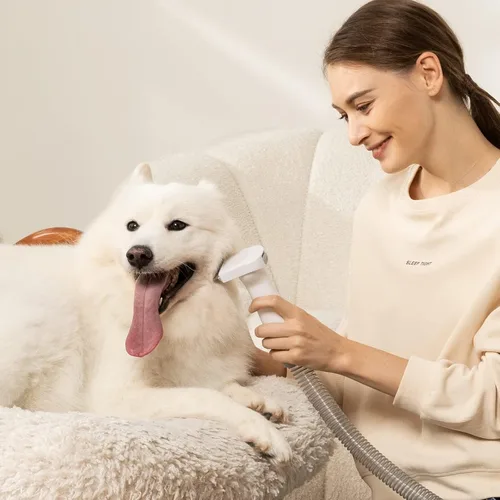 Vista 2 de Afloia Herramienta de eliminación de pelo, recortadora de uñas original del kit de aspiradora de aseo de mascotas