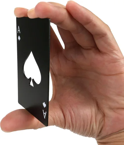 Vista 3 de Yoption - Abridor de botellas para tarjetas, 5 unidades, de acero inoxidable, tamaño de tarjeta de crédito, abrebotellas de cerveza para cartera