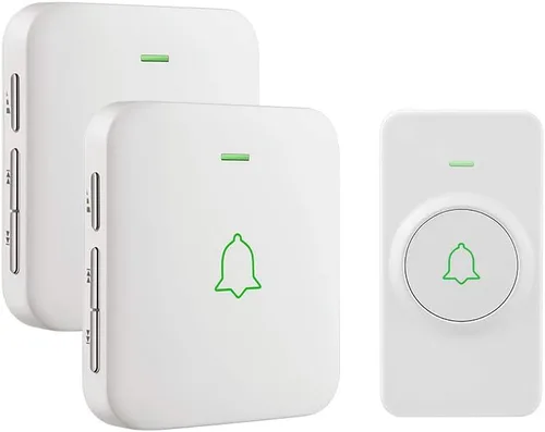 Vista 10 de AVANTEK Timbre de Puerta Inalámbrico, CB-12 Mini Timbre Musical Impermeable que Funciona a 1000 Pies con 52 Melodías, 5 Niveles de Volumen y Flash