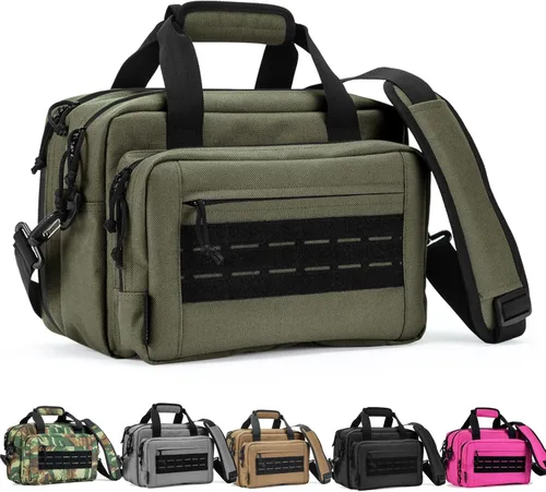 VEAGIA - Bolsa para polígono de tiro, estuche para pistola, bolsas para pistolas y munición para pistolas de mano y bolsa de transporte blanda para