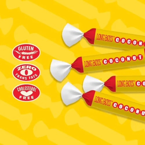 Vista 3 de ATKINSON’S – Long Boys Coconut – Creamy Caramels Infused with Real Coconut Flakes – Gluten Free, Kosher – 2 lbs