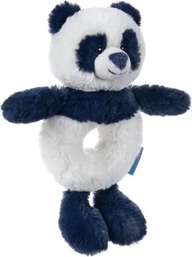 Vista 2 de Baby Gund - Palillo de dientes para bebé, sonajero de panda de Cooper, animal de peluche, azul, 7.5 pulgadas