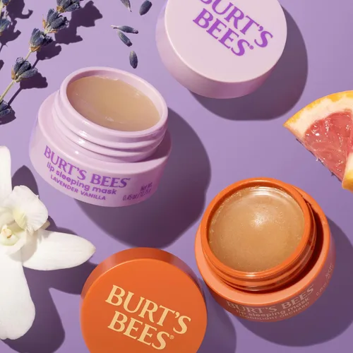 Vista 10 de Burt's Bees Moonlight Orchard - Máscara para dormir de labios, con ácido hialurónico y humectante de escualano para hidratar los labios al instante