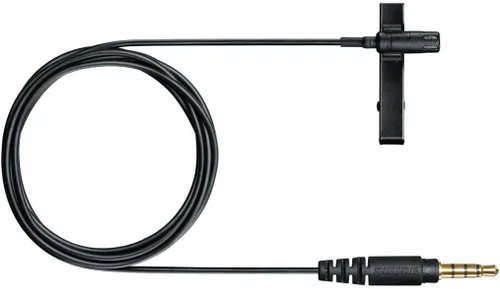 Vista 5 de Shure MVL micrófono lavalier condensador omnidireccional [1/8 pulgadas (3.5 mm)] + parabrisas, clip de conexión, montaje y bolsa de transporte