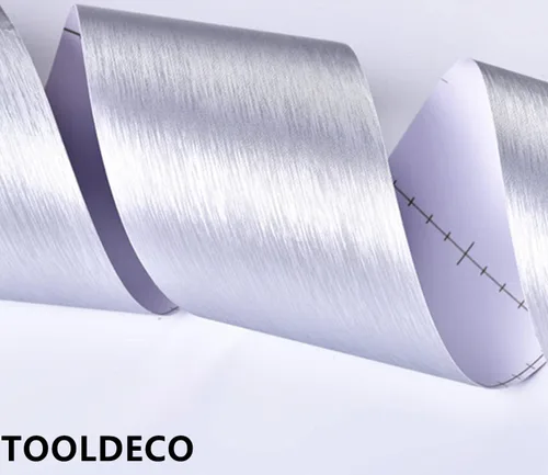 Vista 2 de TOOLDECO Calcomanías de metal de imitación cepilladas, autoadhesivas, bordes de pared, marco de puerta, marco de ventana, decoración de marco