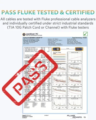 Vista 5 de Cat8 Ethernet Cable, High Speed Cat 8 Network Ethernet Patch Internet Cable with Gold Plated RJ45 Connector, Compatible with Cat7 Cat6, Gigabit