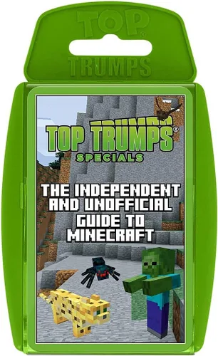 Top Trumps Juego de cartas The Independent & Unofficial Guide to Minecraft - Juegos de aprendizaje familiar para niños y adultos para más de 2