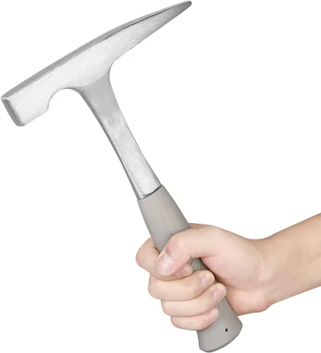 Vista 5 de EFFICERE Martillo de púas de roca de 22 onzas totalmente de acero con punta, 11 pulgadas de longitud total Esencial para el estudio geológico