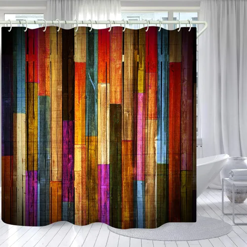 Vista 27 de LYFANS Cortina de Ducha para Baño con Diseño de Escalope de Playa 3D, Cortinas de Ducha Estándar para Bañera Lujosas, Cortinas de Ducha de Tela