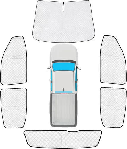 Vista 75 de KMF 6 piezas de parasoles gruesos para Mazda 3 Hatchback (No Sedán) 2014-2018 Accesorios, parasoles completos para parabrisas y ventanas de coche