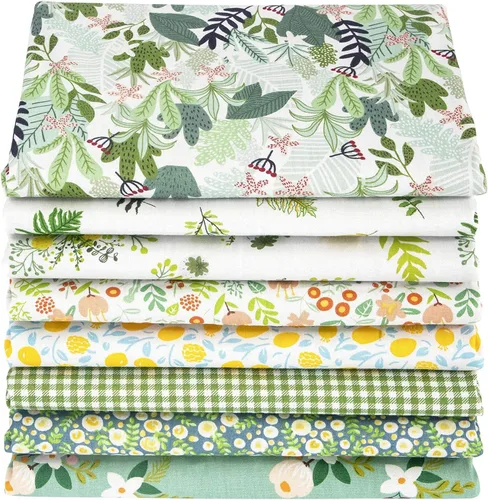 Vista 19 de Aubliss 10 paquetes de tela gruesa (100% algodón, 20 x 20 pulgadas), tela de algodón precortada para patchwork, costura, acolchados, manualidades
