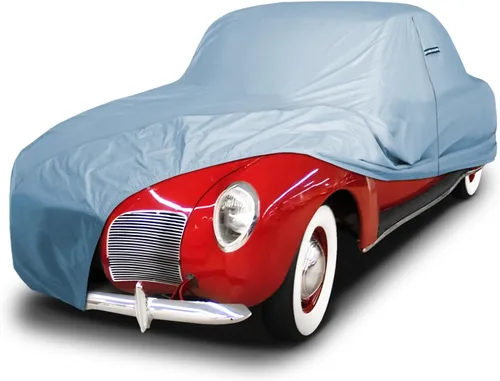 Vista 31 de iCarCover Funda de automóvil a medida para Lincoln Capri (1952-1957), impermeable, para todo tipo de clima, lluvia, nieve, protección solar UV