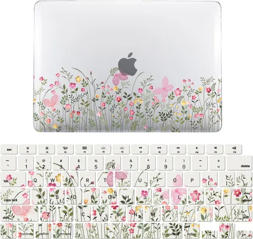 Vista 13 de IVY Funda transparente con pajita floreciente para MacBook Pro