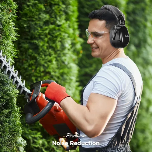 Vista 9 de ProCase - Orejeras de protección auditiva, auriculares de cancelación de ruido de seguridad NRR 32dB para adultos/adolescentes, orejeras sensoriales