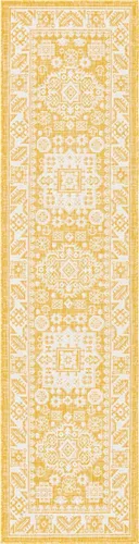 Vista 287 de Unique Loom Outdoor Aztec Collection Alfombra de área, Chalca (7 pies 10 pulgadas, cuadrada, azul/marfil)