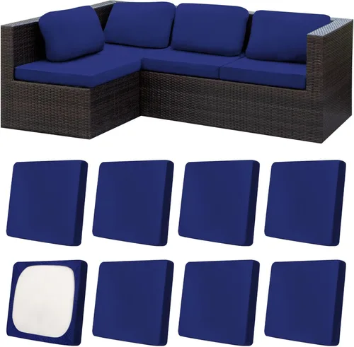 Vista 56 de Fundas de cojín elásticas para patio, fundas de cojín para muebles de patio, fundas de cojín para muebles de patio, protector de muebles lavable
