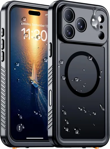 Vista 108 de Temdan Funda impermeable para iPhone 12, impermeable, antideslizante, a prueba de golpes, para iPhone 12, color negro