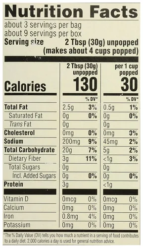 Vista 8 de 365 by Whole Foods Market, Palomitas de maíz orgánicas con mantequilla ligera para microondas, 9 onzas