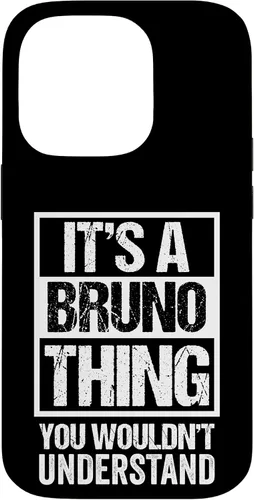 Vista 17 de It's A Bruno Thing You Wouldn't Understand Surname Name Case for iPhone XR