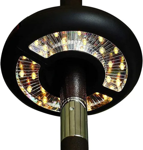 Luces de sombrilla de patio para decoración de patio, 4 modos, 3 pilas AA, para sombrillas, camping, tiendas de campaña o uso al aire libre