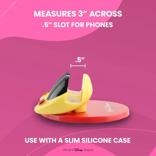 Vista 4 de Disney Minnie Mouse Feet - Soporte para teléfono celular con calcomanía adicional, soporte para teléfono celular para el hogar, oficina, soporte