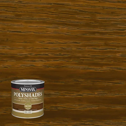 Vista 2 de Minwax PolyShades - Miel, satén, media pinta 213964444, sin