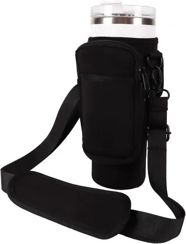 LMYUHONG Soporte para botella de agua para Stanley con bolsa para correa, se adapta a Quencher Adventure de 40 onzas, accesorios de copa Stanley