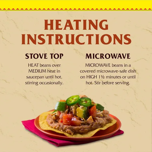 Vista 6 de Rosarita Frijoles refritos sin grasa con chile verde y lima, 16 onzas