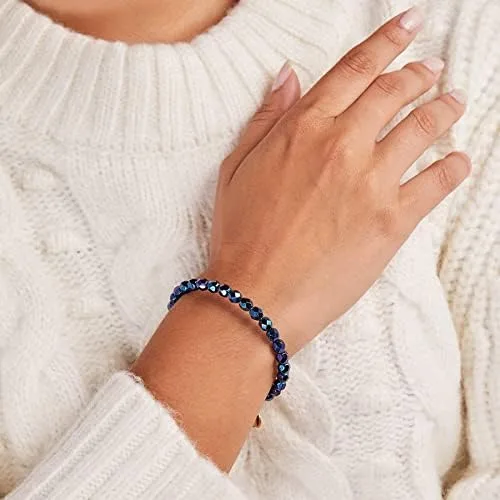 Vista 3 de Alex and Ani Solstice Brazalete expandible con cuentas para mujer, cuentas de colores, acabado brillante, 2 a 3.5 pulgadas
