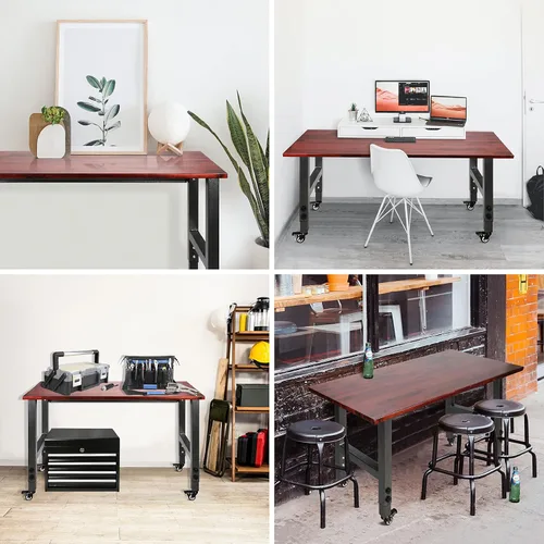 Vista 7 de Olympia Tools Banco de trabajo de altura ajustable de 48 pulgadas, con 14 niveles de ajuste de altura y banco de trabajo móvil resistente