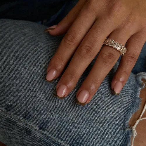 Vista 48 de 30 Uñas Postizas de Punta Francesa Negra a Presión, Uñas de Almendra Cortas para Presionar, Uñas Postizas Cortas en Forma de Almendra, Uñas