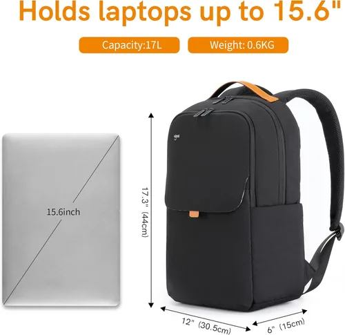 Vista 3 de VGOAL Mochila de viaje para laptop, Fg6325 Negro, C Taza