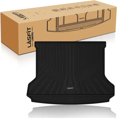 Vista 20 de LASFIT Tapete de carga para VW Tiguan 2018-2024 (ajuste 5 asientos), protección para todo tipo de clima, tapete de maletero de elastómero